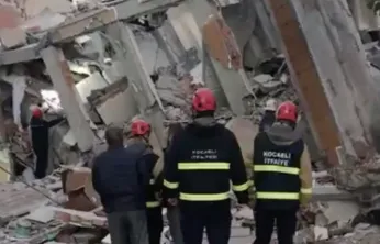 Gebze'de bina çöktü: Çok sayıda ekip sevk edildi