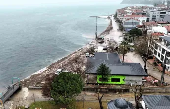 Taşkınlara karşı dalgakıran çalışması