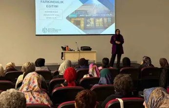 Kadınlara afet bilinci eğitimi