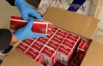 Kocaeli'de 500 bin lira değerinde kaçak tütün ve makaron ele geçirildi