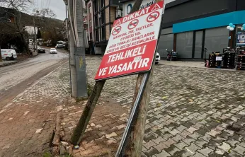 Kocaeli'deki bu Telekom direkleri tehlike saçıyor