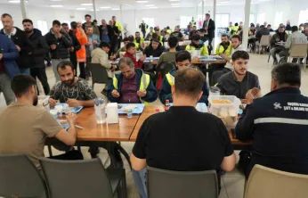 Körfezray şantiyesinde deprem şehitleri anıldı