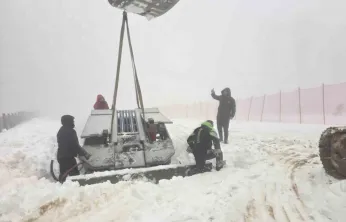 Kuzuyayla Kızak Pisti'ne yürüyen bant geliyor