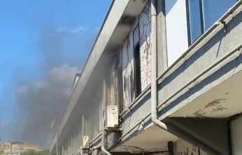 Spor salonunda klima yangını