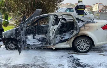 Yakıt aldıktan sonra alev aldı