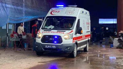 3 metre derinliğindeki boş akvaryuma düştü