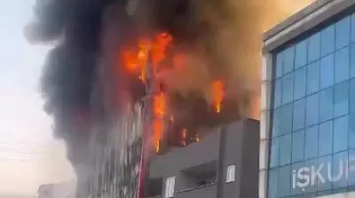 Kocaeli'de iş yerinde yangın, çok sayıda ekip sevk edildi