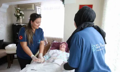 Bin 834 kişiye 19 bin kez evde bakım hizmeti