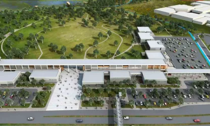 Eski fuar alanına yapılan Sosyal Yaşam Merkezi'nde çalışmalar sürüyor