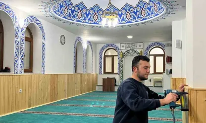 Yunus Emre Camii'nde Ramazan hazırlığı tamamlandı