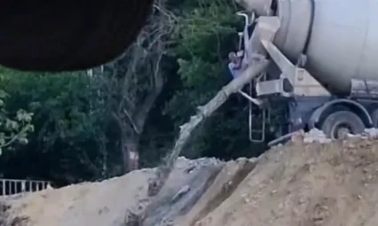Betonu ormana boşalttı, suçüstü yakalandı