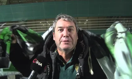 Kocaelispor'a destek için Arjantin'den kilometrelerce yol kat etti