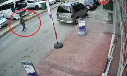 Pompalı tüfekli saldırı kamerada