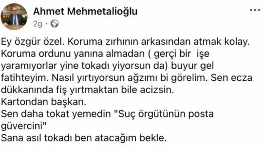 Müftü Mehmetalioğlu'dan CHP Genel Başkanı Özgür Özel'e yanıt!