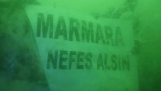 15 metre derinden Marmara Denizi için haykırdılar