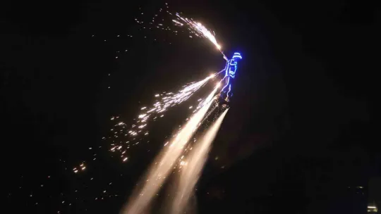 Kocaeli'de flyboard şov!