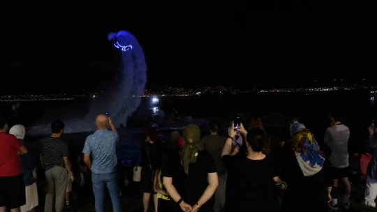 Kocaeli'de flyboard şov!