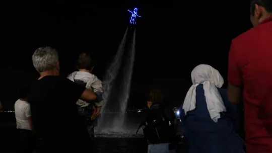 Kocaeli'de flyboard şov!