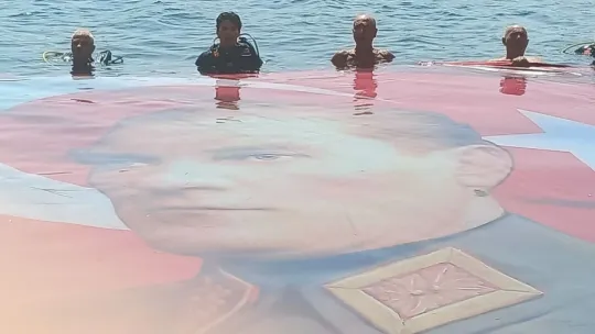 30 Ağustos Zafer Bayramı'nda denizde bayrak açtılar