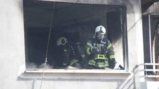 4 katlı binada yangın: 4 yavru kedi telef oldu