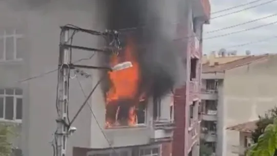 4 katlı binada yangın: 4 yavru kedi telef oldu