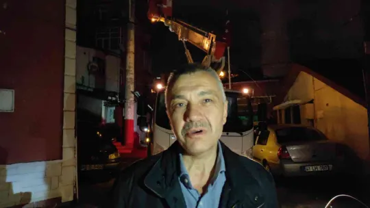 55 yıllık camide yangın