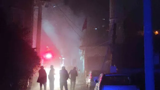 55 yıllık camide yangın