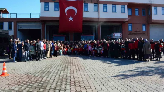 İtfaiyeciler ailelerine kavuştu, o anlar yürek ısıttı