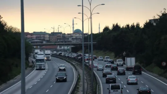 9 günlük bayram tatilinin ilk gününde TEM'de yoğunluk