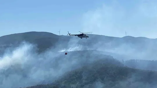 963 personel, 16 hava aracı ile Karamürsel'deki yangına büyük seferberlik