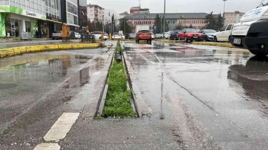 Açık otopark alanında mazgallar çalındı
