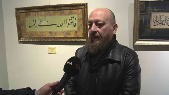 Ailenin önemi, hat sanatının zarafetiyle yorumlandı