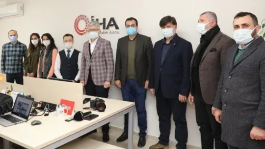 AK Parti İl Başkanı Mehmet Ellibeş İHA'yı ziyaret etti