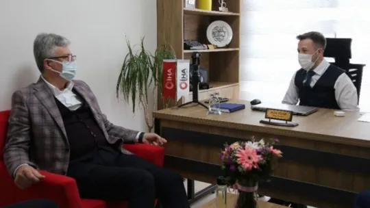 AK Parti İl Başkanı Mehmet Ellibeş İHA'yı ziyaret etti