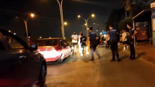 Ayakta duracak halleri yokken kavga ettiler
