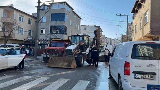 Darıca'da bu kez de altyapı çalışması sırasında doğal gaz borusu delindi