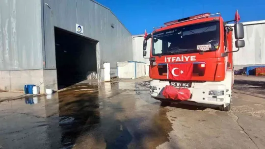 Alüminyum fabrikasında yangın çıktı!