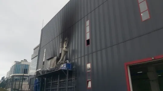 Alüminyum fabrikasında korkutan yangın