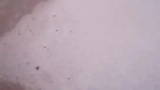 Aniden gökyüzü karardı, başlayan dolu ile yerler beyaza büründü