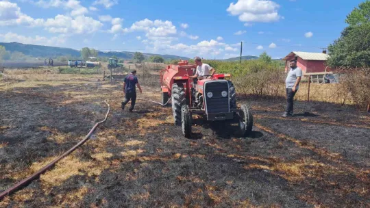 Kocaeli'de anız yangını