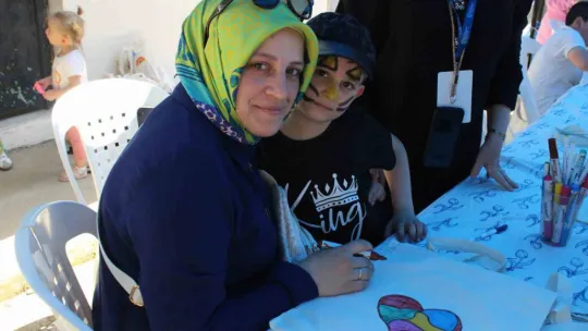 Anne ve çocuklar etkinlikte buluştu