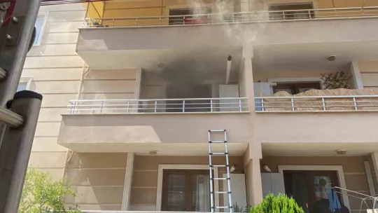 Apartmanda yangın paniği: Yaşlı kadın fenalık geçirdi