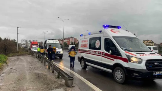 Arızalanan otomobil zincirleme kazaya sebep oldu: 1 yaralı
