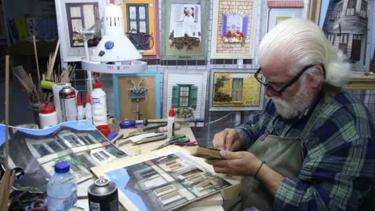 Atık malzemelerden yapılan çalışmalar büyük beğeni topladı