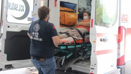 Bahçede otururken yılan sokan genç kız hastanelik oldu!