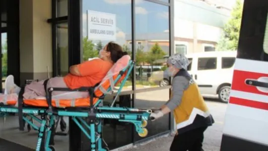 Bahçede otururken yılan sokan genç kız hastanelik oldu!