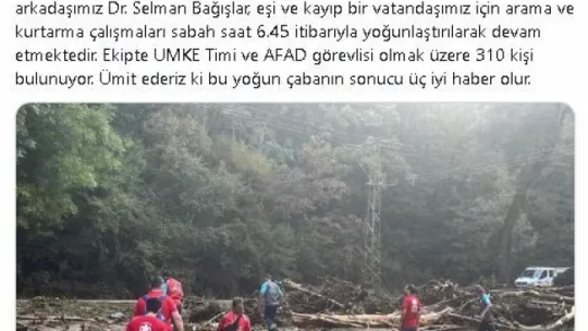 Kırklareli'ndeki selde doktor ve eşi de kayıp