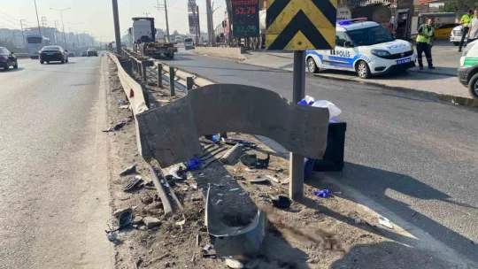 Bariyere çarpan motosikletin sürücüsü hayatını kaybetti