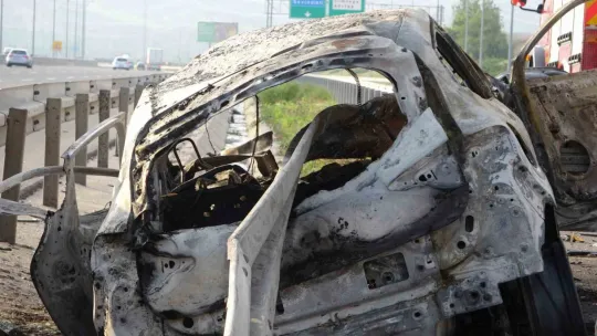 Kocaeli'de korkunç kaza: Yanarak can verdiler