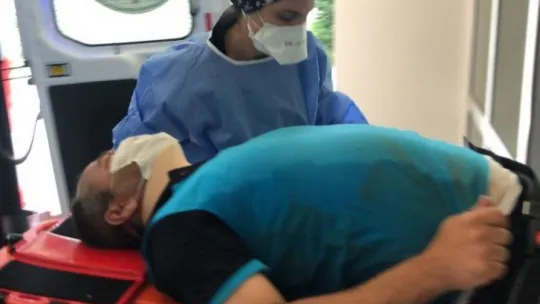 Başiskele'de bir işçi kuyuya düştü!